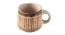 Angelos Brown Ceramic 200 ml Coffee Mugs - Set of 6 (Brown, Set of 6 Set) by Urban Ladder - Front View Design 1 - 493088