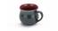 Coretta Grey Ceramic 150 ml Coffee Cups - Set of 6 (Grey, Set of 6 Set) by Urban Ladder - Design 2 Side View - 493207