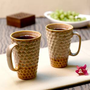 Cups Mugs Design Cosimo Multicolor Ceramic 310 ml Mugs - Set of 6 (Set Of 2 Set, Multicolor)