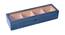 Cesco Solid Wood 50 ml Jar with Lid (Blue) by Urban Ladder - Cross View Design 1 - 493358