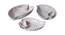 Aziate White Ceramic 8 inch Diameter Platter - Set of 3 (White, Set of 3 Set) by Urban Ladder - Cross View Design 1 - 493397