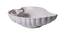 Aziate White Ceramic 8 inch Diameter Platter - Set of 3 (White, Set of 3 Set) by Urban Ladder - Design 1 Side View - 493417