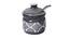 Concilia Ceramic 160 ml Jar with Lid (Grey) by Urban Ladder - Design 1 Side View - 493460