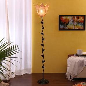 devansh Dabney Black Bamboo Shade Floor Lamp-picture-28