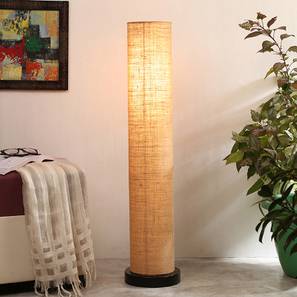 Carpet And Lighting Design Charissa Beige Cotton Shade Floor Lamp (Beige)