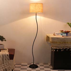 devansh Donahue Beige Cotton Shade Floor Lamp-picture-13