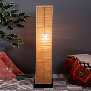 devansh Wayne Black Bamboo Shade Floor Lamp-picture-29