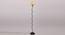 Thessaly Black Bamboo Shade Floor Lamp (Beige) by Urban Ladder - Front View Design 1 - 493662