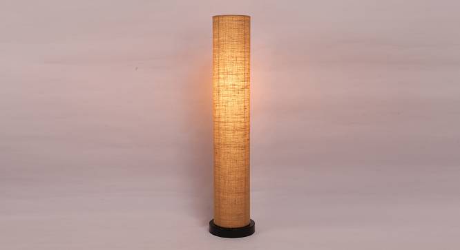 Charissa Beige Cotton Shade Floor Lamp (Beige) by Urban Ladder - Front View Design 1 - 493670