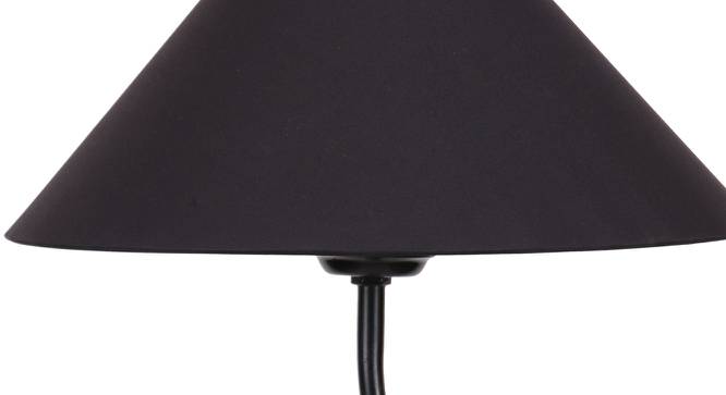 Brighley Black Cotton Shade Floor Lamp (Black) by Urban Ladder - Cross View Design 1 - 493678