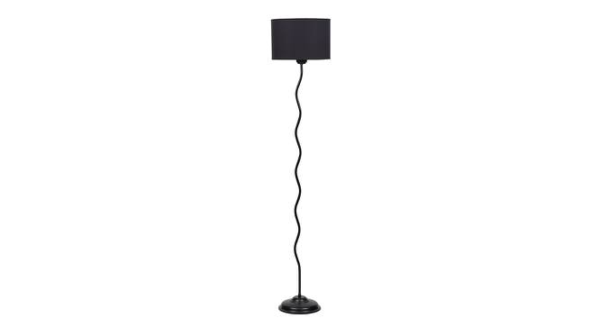 Seaver Black Cotton Shade Floor Lamp (Black) by Urban Ladder - Cross View Design 1 - 493681
