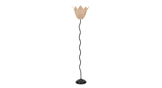 Tinsley Black Bamboo Shade Floor Lamp (Beige) by Urban Ladder - Cross View Design 1 - 493682