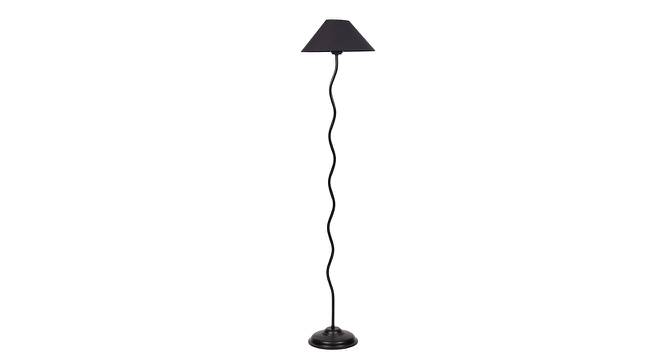 Orion Black Cotton Shade Floor Lamp (Black) by Urban Ladder - Cross View Design 1 - 493684