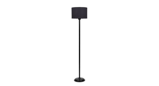Fox Black Cotton Shade Floor Lamp (Black) by Urban Ladder - Cross View Design 1 - 493686