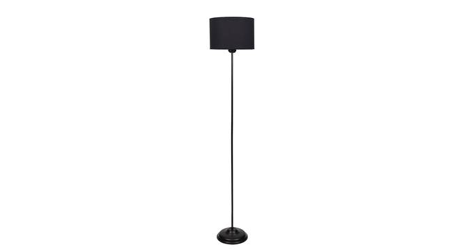 Saul Black Cotton Shade Floor Lamp (Black) by Urban Ladder - Cross View Design 1 - 493688