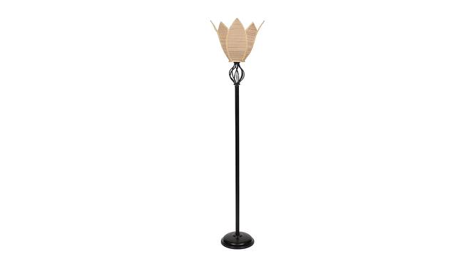 Ashton Black Bamboo Shade Floor Lamp (Beige) by Urban Ladder - Cross View Design 1 - 493689