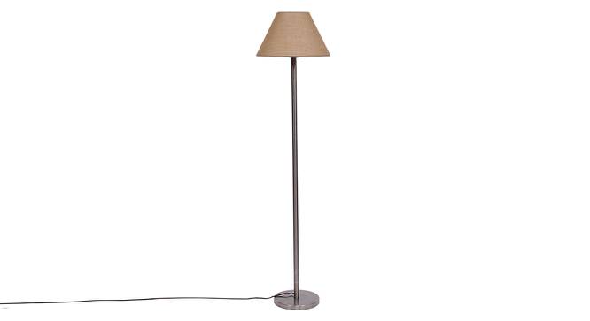 Denzel Beige Cotton Shade Floor Lamp (Beige) by Urban Ladder - Cross View Design 1 - 493693