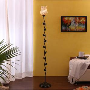 Robert Black Glass Shade Floor Lamp-image-22