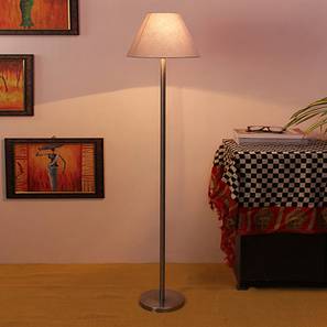 Deance Grey Cotton Shade Floor Lamp-image-27