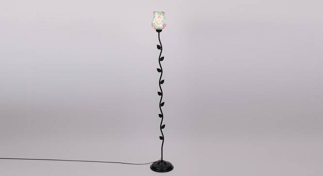 Stafford Black Glass Shade Floor Lamp (Multicolor) by Urban Ladder - Front View Design 1 - 493754