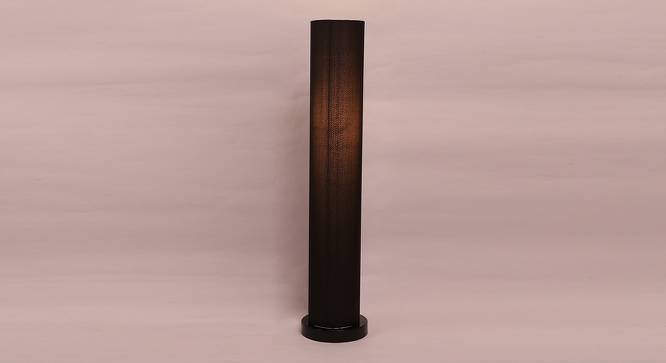 Charlene Black Cotton Shade Floor Lamp (Black) by Urban Ladder - Front View Design 1 - 493759