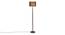 Daveigh Blue Cotton Shade Floor Lamp (Blue) by Urban Ladder - Front View Design 1 - 493762