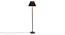 Deance Black Cotton Shade Floor Lamp (Black) by Urban Ladder - Front View Design 1 - 493763