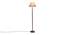Deance Grey Cotton Shade Floor Lamp (Grey) by Urban Ladder - Front View Design 1 - 493764
