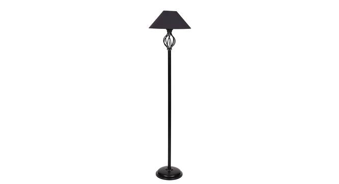 Ray Black Cotton Shade Floor Lamp (Black) by Urban Ladder - Cross View Design 1 - 493779