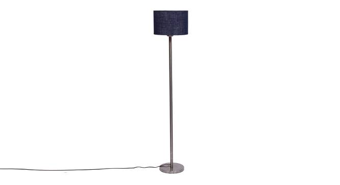 Daveigh Blue Cotton Shade Floor Lamp (Blue) by Urban Ladder - Cross View Design 1 - 493783