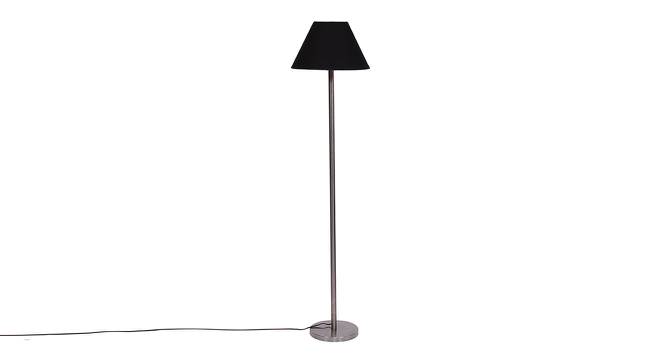 Deance Black Cotton Shade Floor Lamp (Black) by Urban Ladder - Cross View Design 1 - 493784