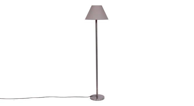 Deance Grey Cotton Shade Floor Lamp (Grey) by Urban Ladder - Cross View Design 1 - 493785