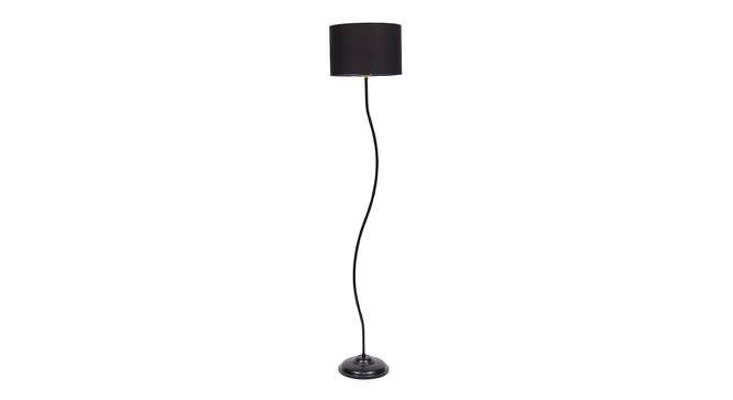 Deven Black Cotton Shade Floor Lamp (Black) by Urban Ladder - Cross View Design 1 - 493787