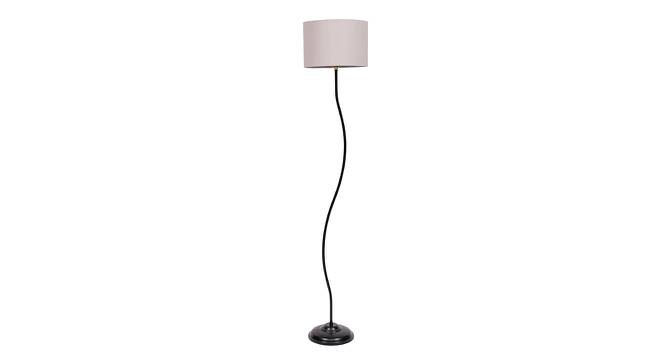 Deven Grey Cotton Shade Floor Lamp (Grey) by Urban Ladder - Cross View Design 1 - 493788
