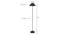 Will Black Cotton Shade Floor Lamp (Black) by Urban Ladder - Design 1 Dimension - 493818