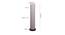 Paget Grey Cotton Shade Floor Lamp (Grey) by Urban Ladder - Design 1 Dimension - 493830