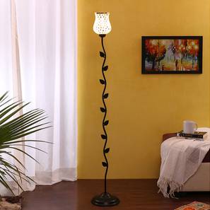 Winthrop Black Glass Shade Floor Lamp-image-39