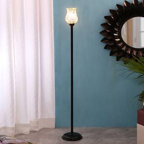 Cameron Black Glass Shade Floor Lamp-image-8