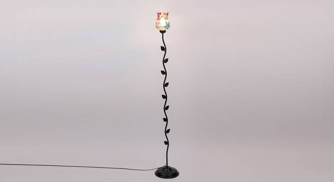 Thatcher Black Glass Shade Floor Lamp (Multicolor) by Urban Ladder - Front View Design 1 - 493857