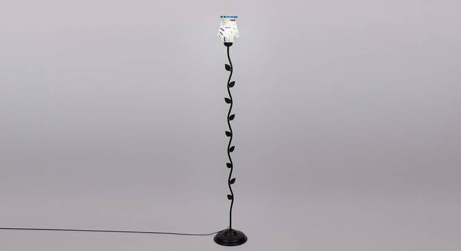 William Black Glass Shade Floor Lamp (Multicolor) by Urban Ladder - Front View Design 1 - 493860