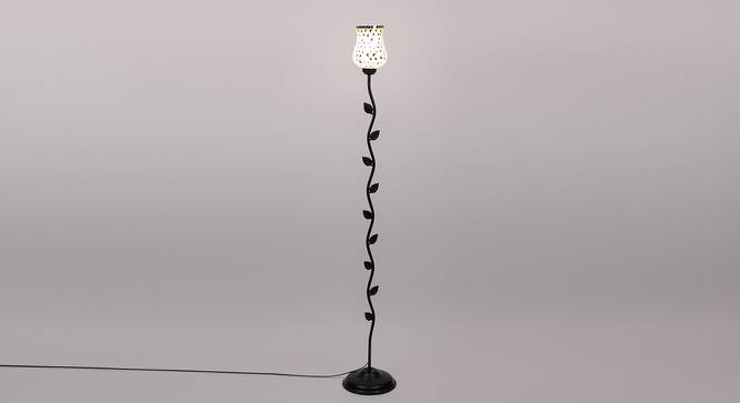 Winthrop Black Glass Shade Floor Lamp (Multicolor) by Urban Ladder - Front View Design 1 - 493861