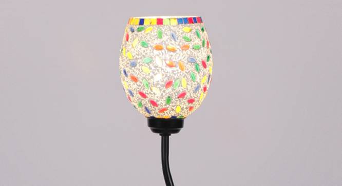Winston Black Glass Shade Floor Lamp (Multicolor) by Urban Ladder - Front View Design 1 - 493862