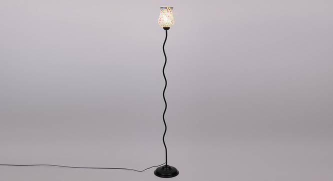 Kensington Black Glass Shade Floor Lamp (Multicolor) by Urban Ladder - Front View Design 1 - 493869