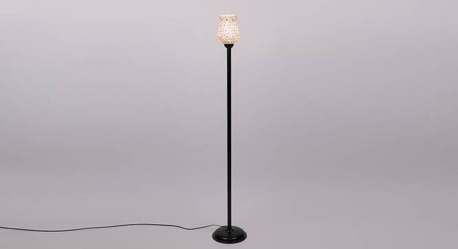 Bran Black Glass Shade Floor Lamp (Multicolor) by Urban Ladder - Front View Design 1 - 493874