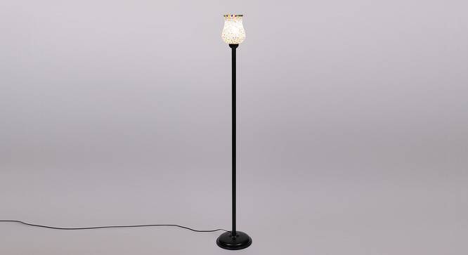 Chandler Black Glass Shade Floor Lamp (Multicolor) by Urban Ladder - Front View Design 1 - 493879