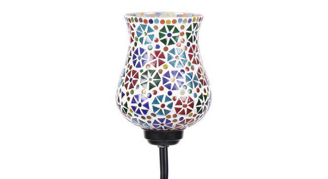 Ellery Black Glass Shade Floor Lamp (Multicolor) by Urban Ladder - Design 1 Side View - 493888