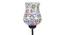 Ellery Black Glass Shade Floor Lamp (Multicolor) by Urban Ladder - Design 1 Side View - 493888