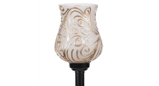 Cameron Black Glass Shade Floor Lamp (Multicolor) by Urban Ladder - Design 1 Side View - 493899