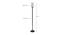 Cary Black Glass Shade Floor Lamp (Multicolor) by Urban Ladder - Design 1 Dimension - 493922
