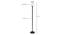 Chandler Black Glass Shade Floor Lamp (Multicolor) by Urban Ladder - Design 1 Dimension - 493923
